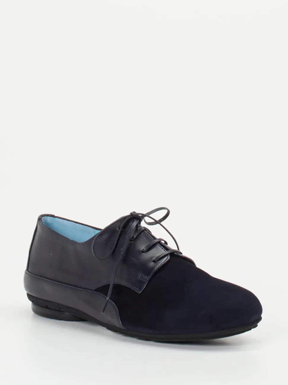 Thierry Rabotin – Derby-Schnürschuhe aus Veloursleder Blau