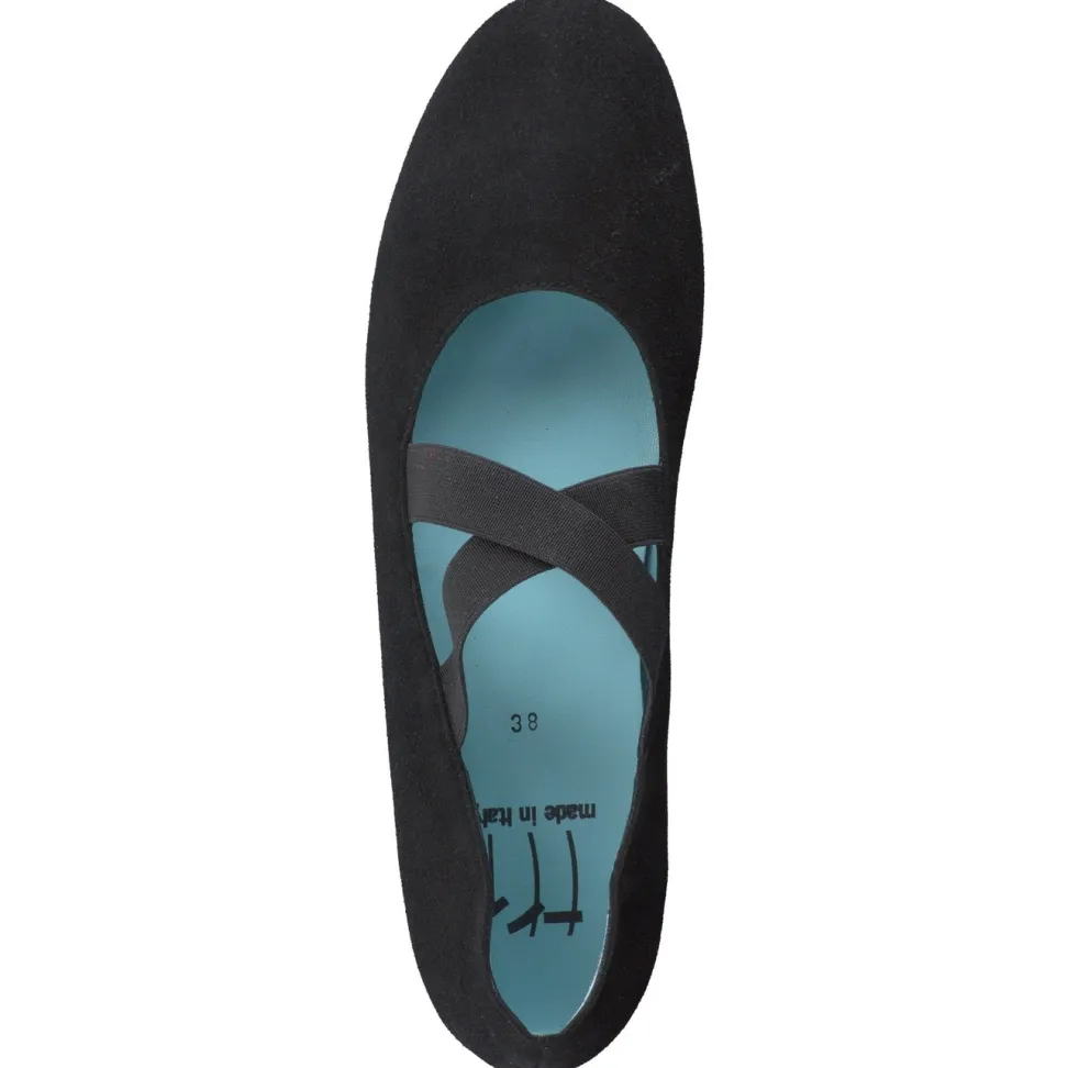 Thierry Rabotin – Mary Janes aus Veloursleder schwarz