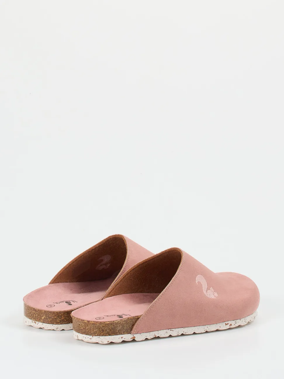 Thies – Pantoletten aus Veloursleder in Altrosa