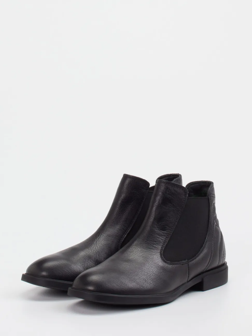 Think – Chelsea Stiefelette aus Kalbleder schwarz