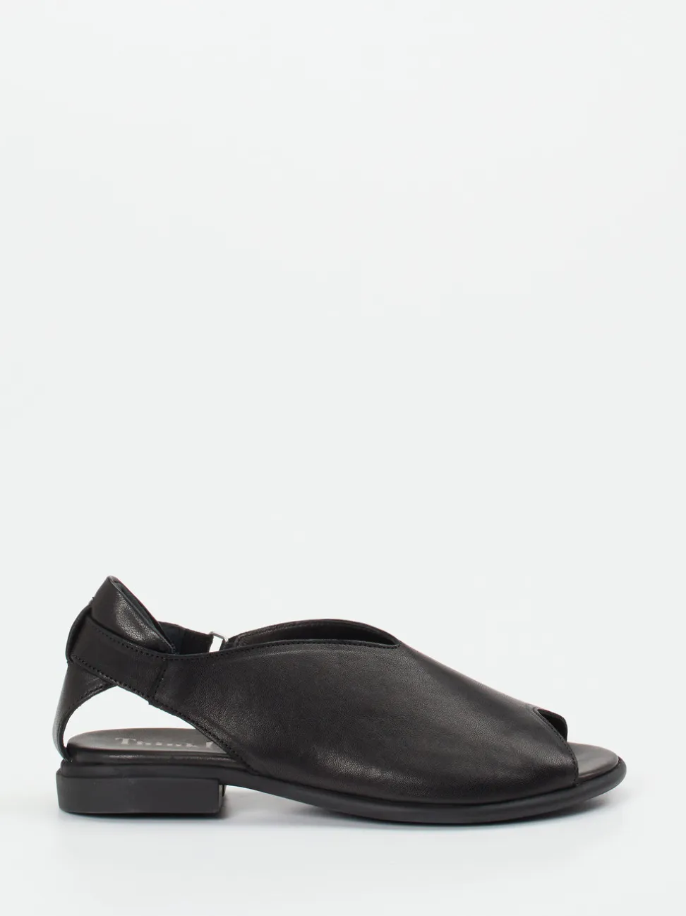Think – Sandalen aus Lammleder in Schwarz