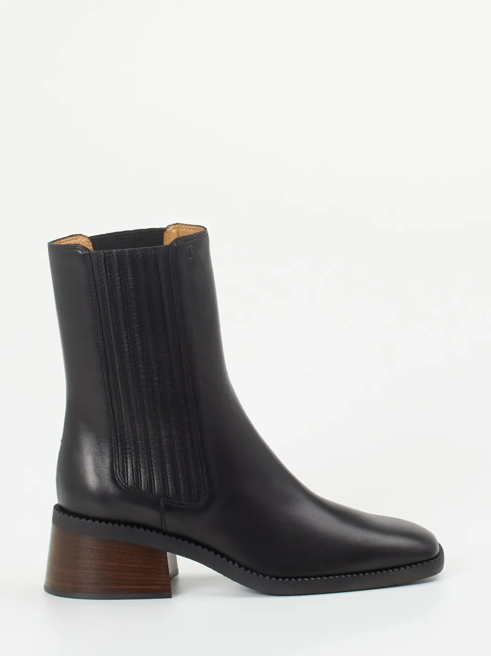Tod's – Chelsea Boots aus Kalbleder tiefschwarz