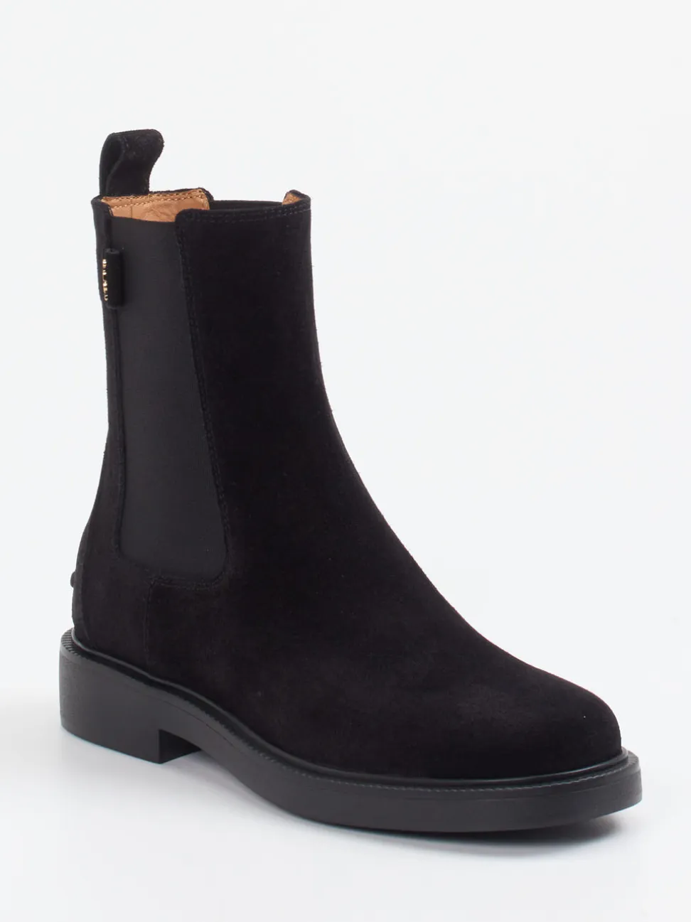 Tod's – Chelsea Boots aus Veloursleder schwarz