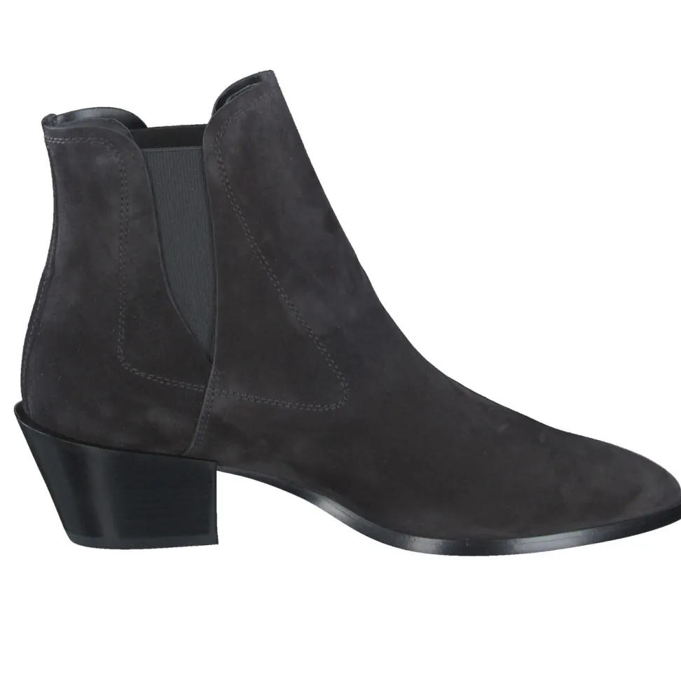 Tod's – Chelsea-Stiefelette aus Veloursleder schwarz