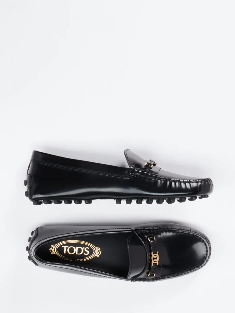Tod's – Loafer aus Hochglanzleder Schwarz