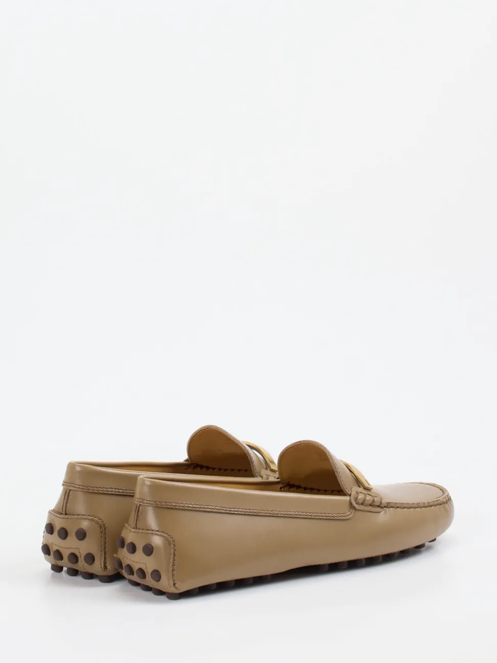 Tod's – Loafer aus Kalbleder in Sandbeige