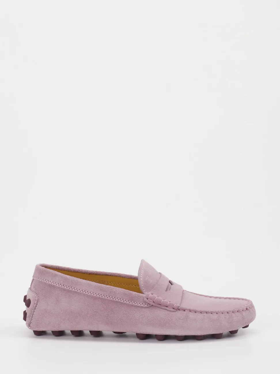 Tod's – Loafer aus Veloursleder in Altrosa