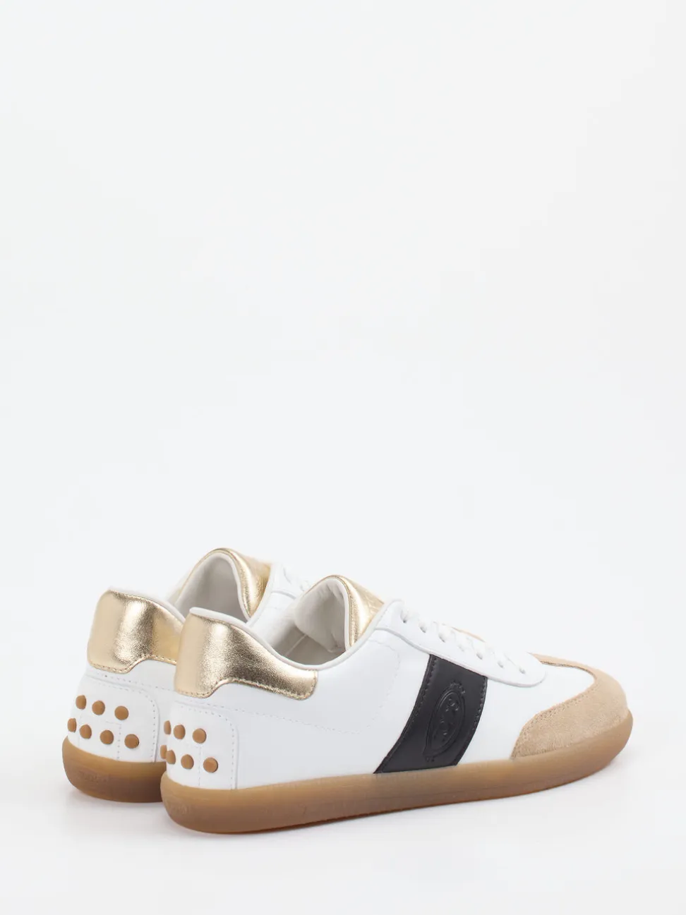 Tod's – Retro-Sneaker aus Velours- und Glattleder Weiß