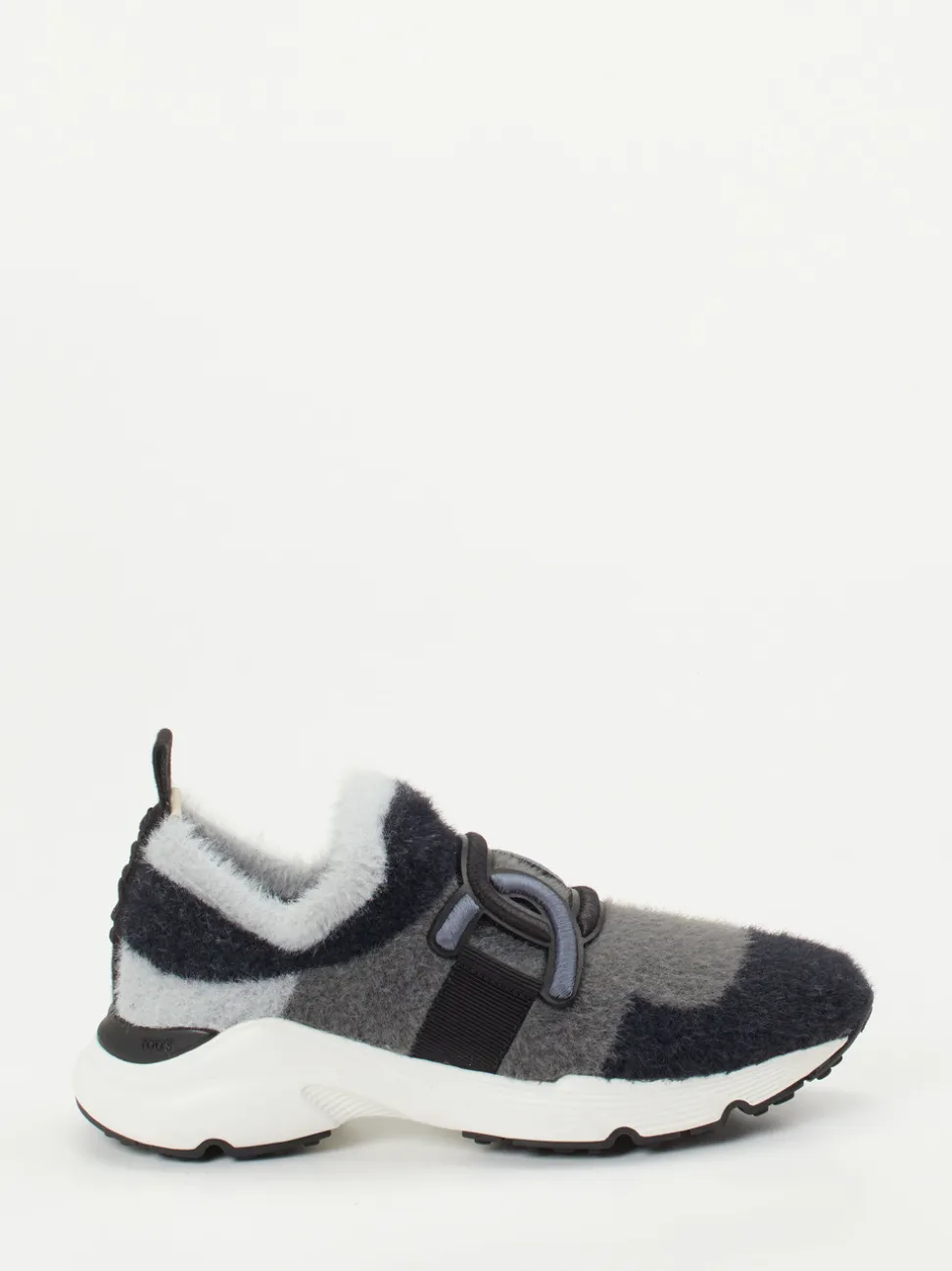 Tod's – Slip-On-Sneaker aus Textil in Anthrazit