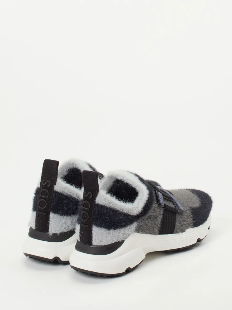 Tod's – Slip-On-Sneaker aus Textil in Anthrazit
