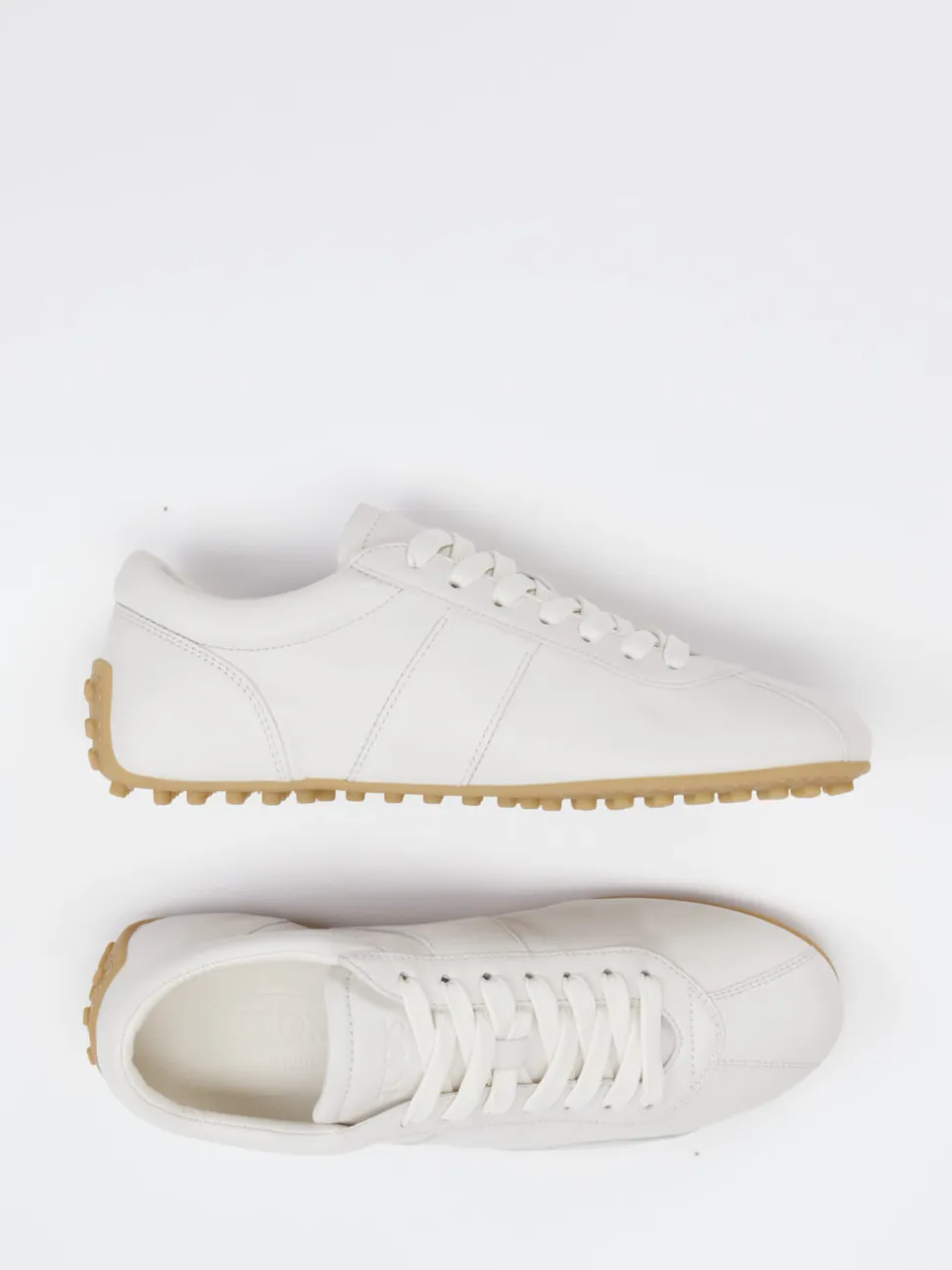 Tod's – Sneaker aus Lammleder in Offwhite