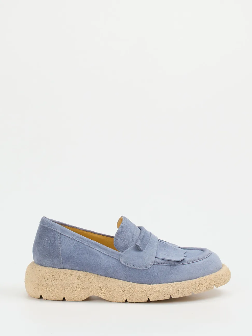 Truman's – Loafer aus Veloursleder in Pastellblau