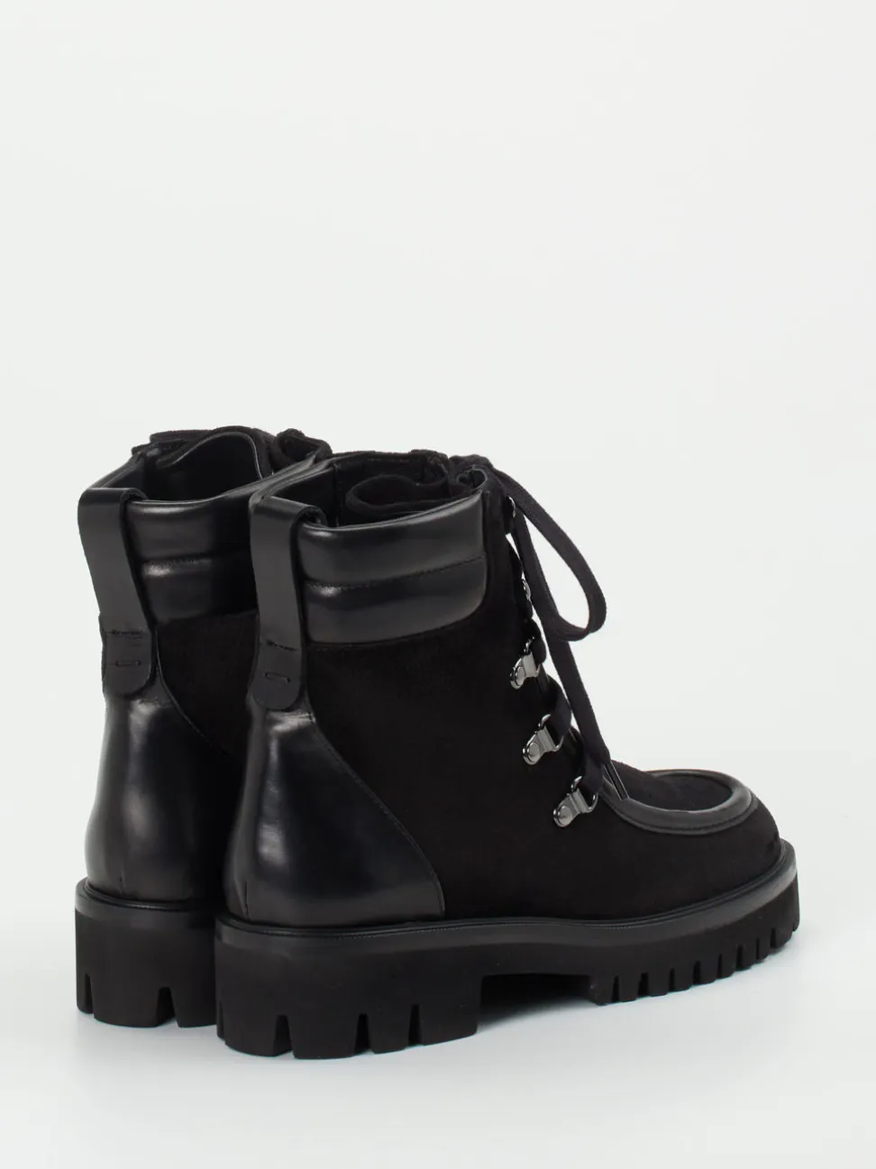 Truman's – Schnürboots aus Veloursleder schwarz