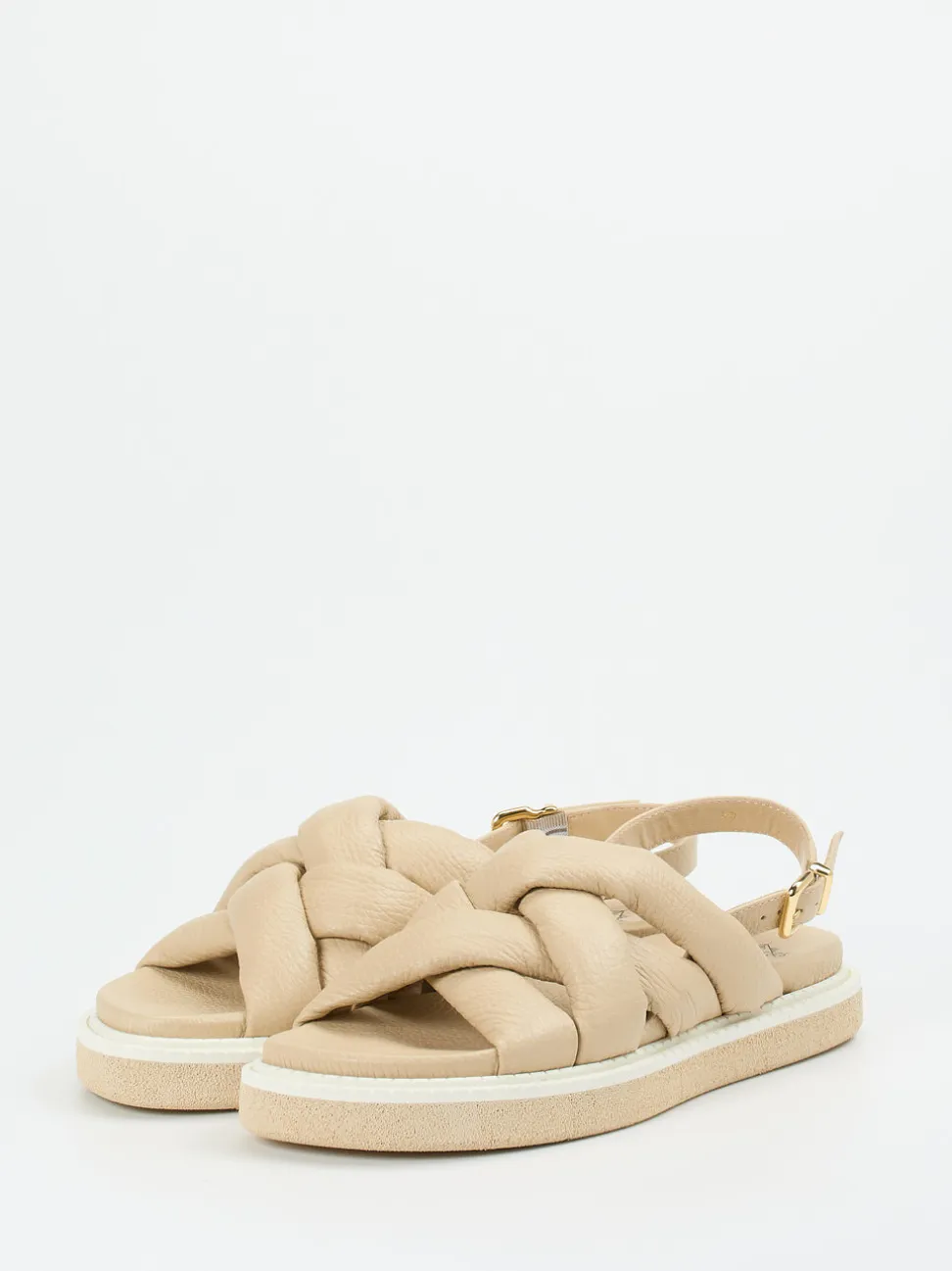 Truman's – Slingback-Sandale aus Hirschleder beige
