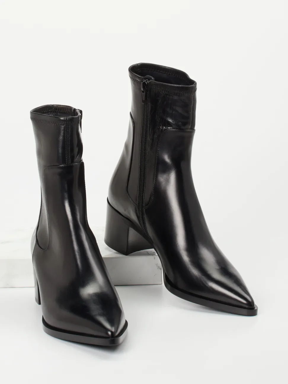Truman's – Stiefeletten aus Kalbleder schwarz