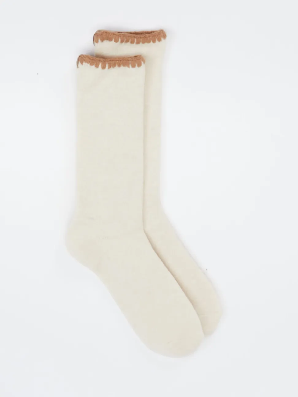 UGG – Crew Socken aus Textil in Cremeweiß