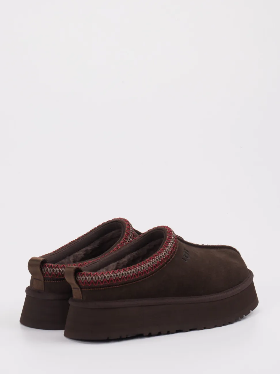UGG – Hausschuh aus Veloursleder dunkelbraun