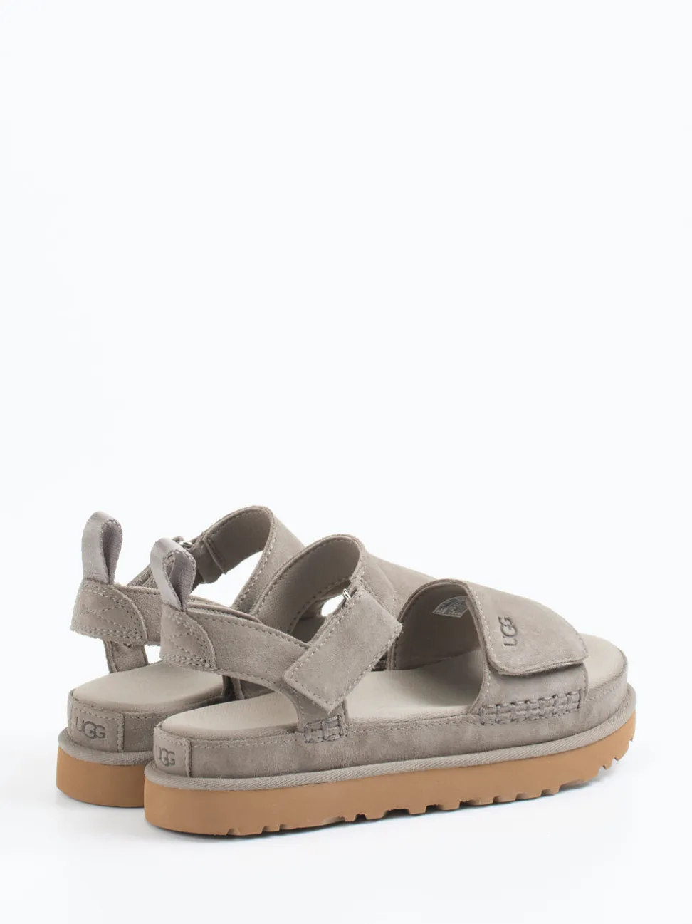 UGG – Komfortsandalen aus Nubukleder steingrau