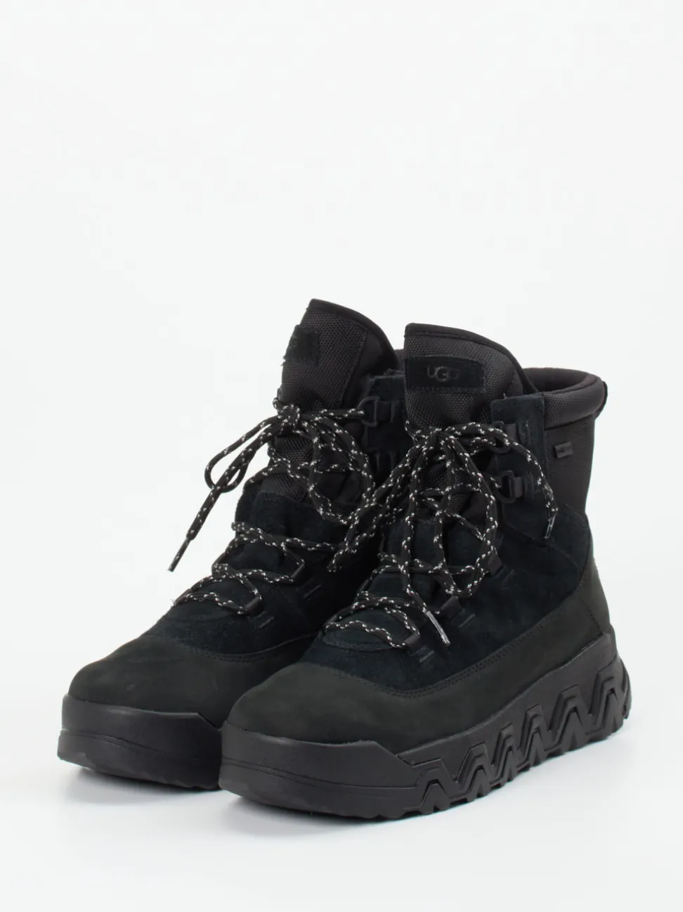UGG – Outdoor-Boots aus Veloursleder schwarz