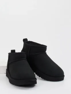 UGG – Stiefeletten aus Veloursleder schwarz