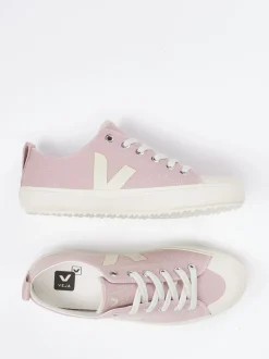 Veja – Sneaker aus Canvas in Altrosa