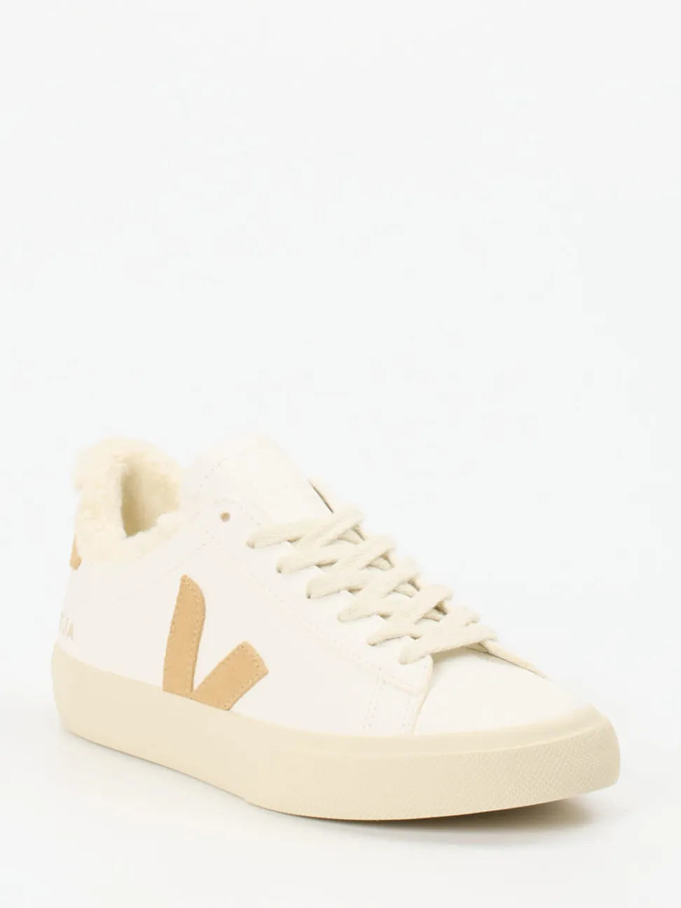 VEJA – Sneaker aus veganem Leder cremeweiß