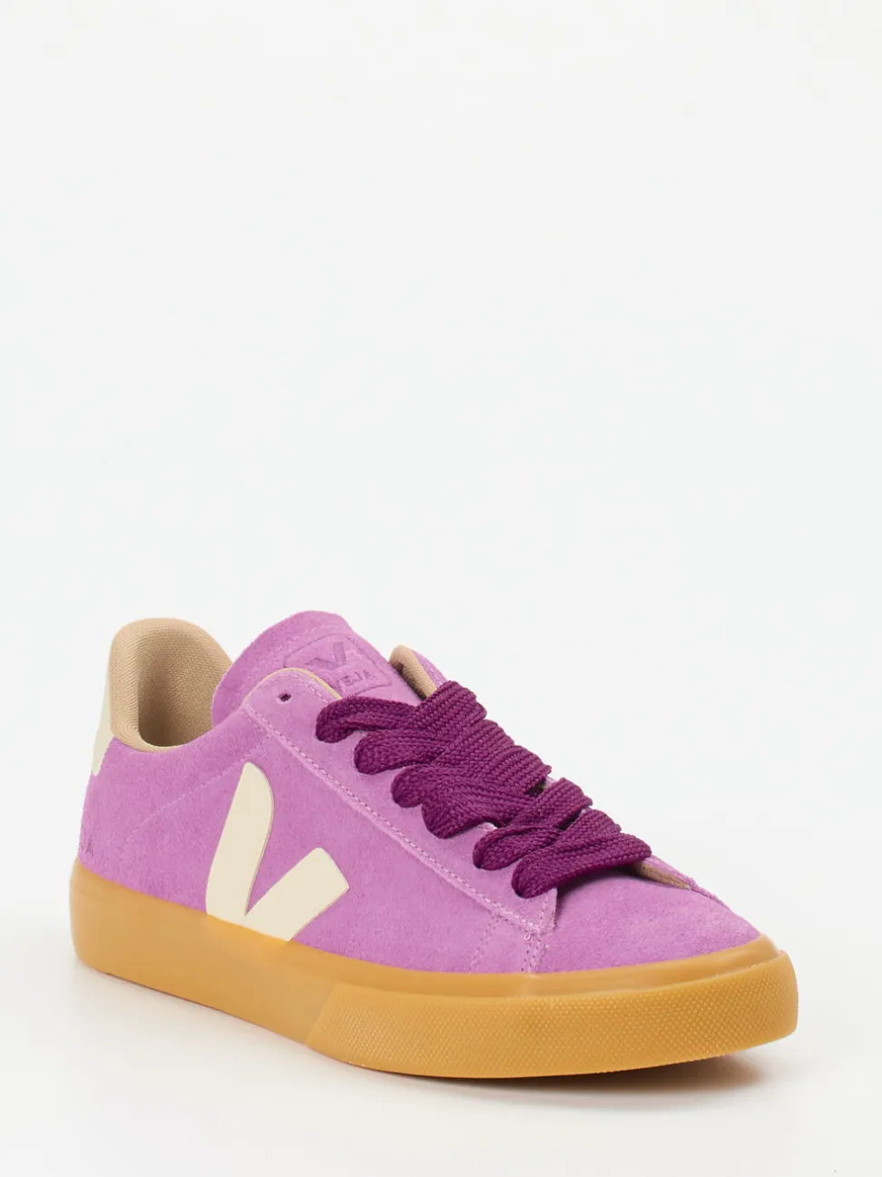 VEJA – Sneaker aus Veloursleder in Fliederrosa