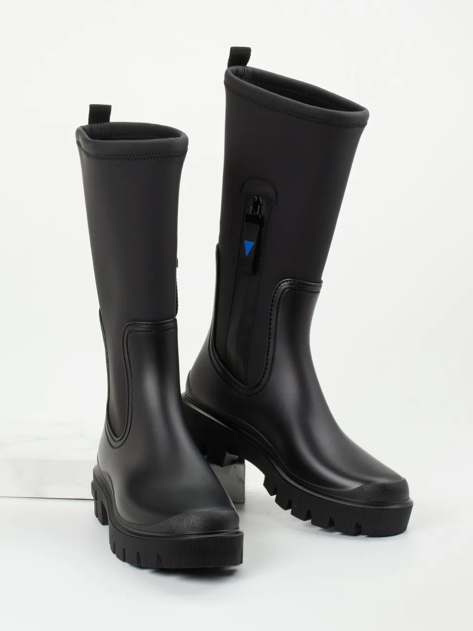Verbenas – Regenstiefel aus Synthetik in Schwarz