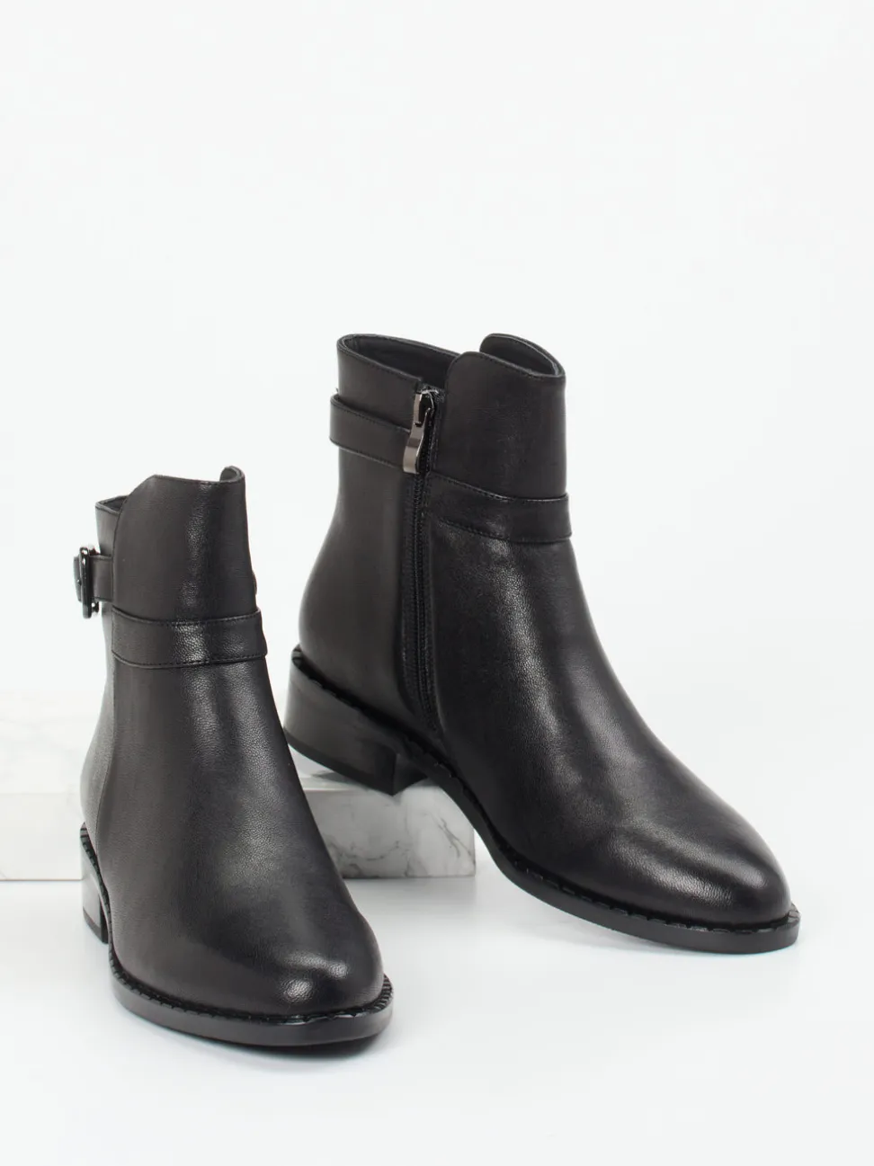 Vivian Ray – Stiefelette aus Glattleder schwarz