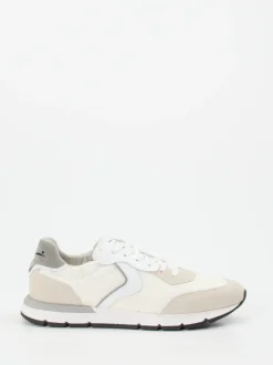Voile Blanche – Sneaker aus Veloursleder und Textil Offwhite