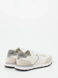 Voile Blanche – Sneaker aus Veloursleder und Textil Offwhite