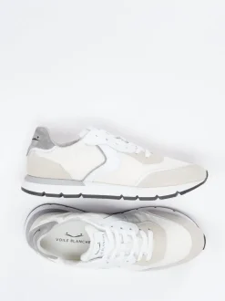 Voile Blanche – Sneaker aus Veloursleder und Textil Offwhite