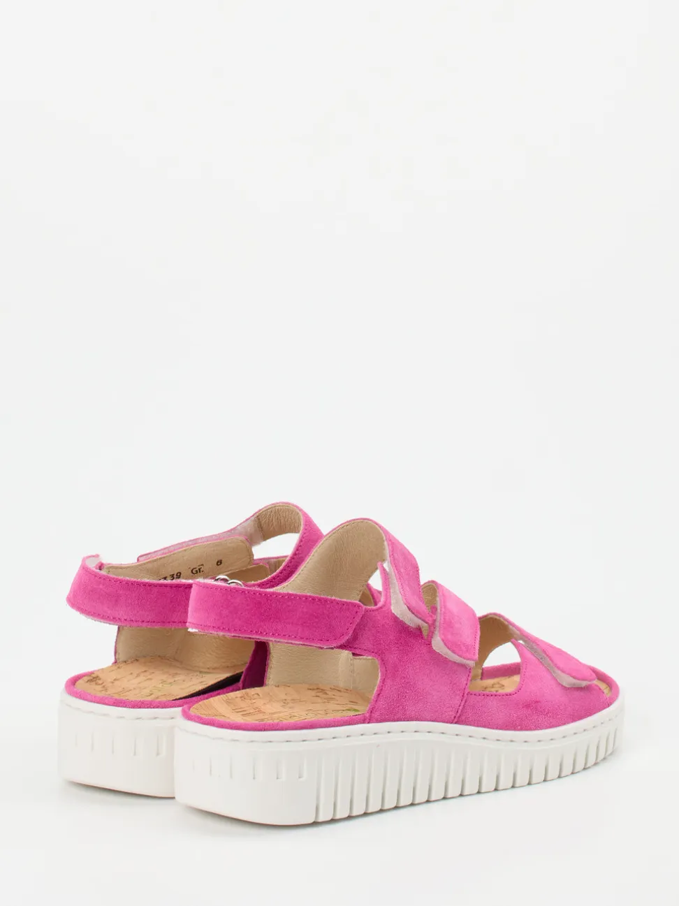 Waldläufer – Komfortsandale aus Veloursleder pink
