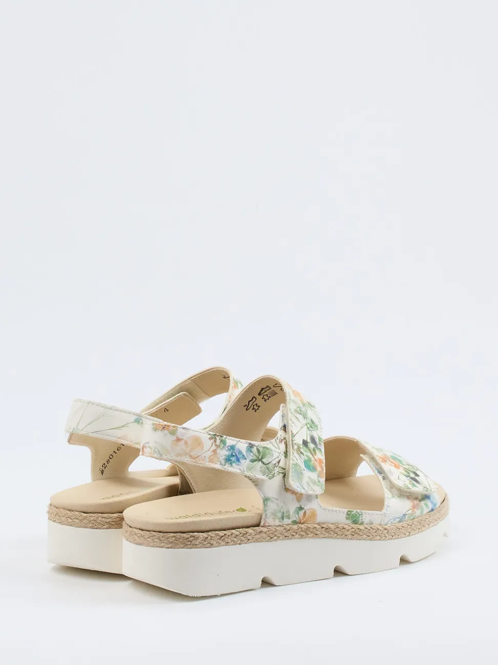 Waldläufer – Komfort-Sandalen aus Leder mit Jutebesatz