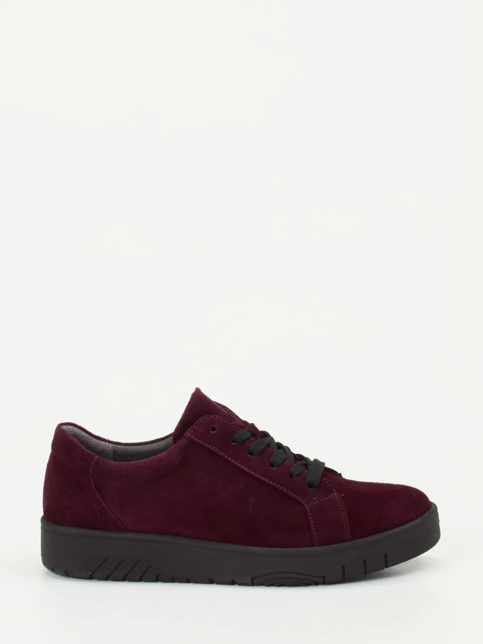 Waldläufer – Komfort-Sneaker aus Veloursleder Bordeaux