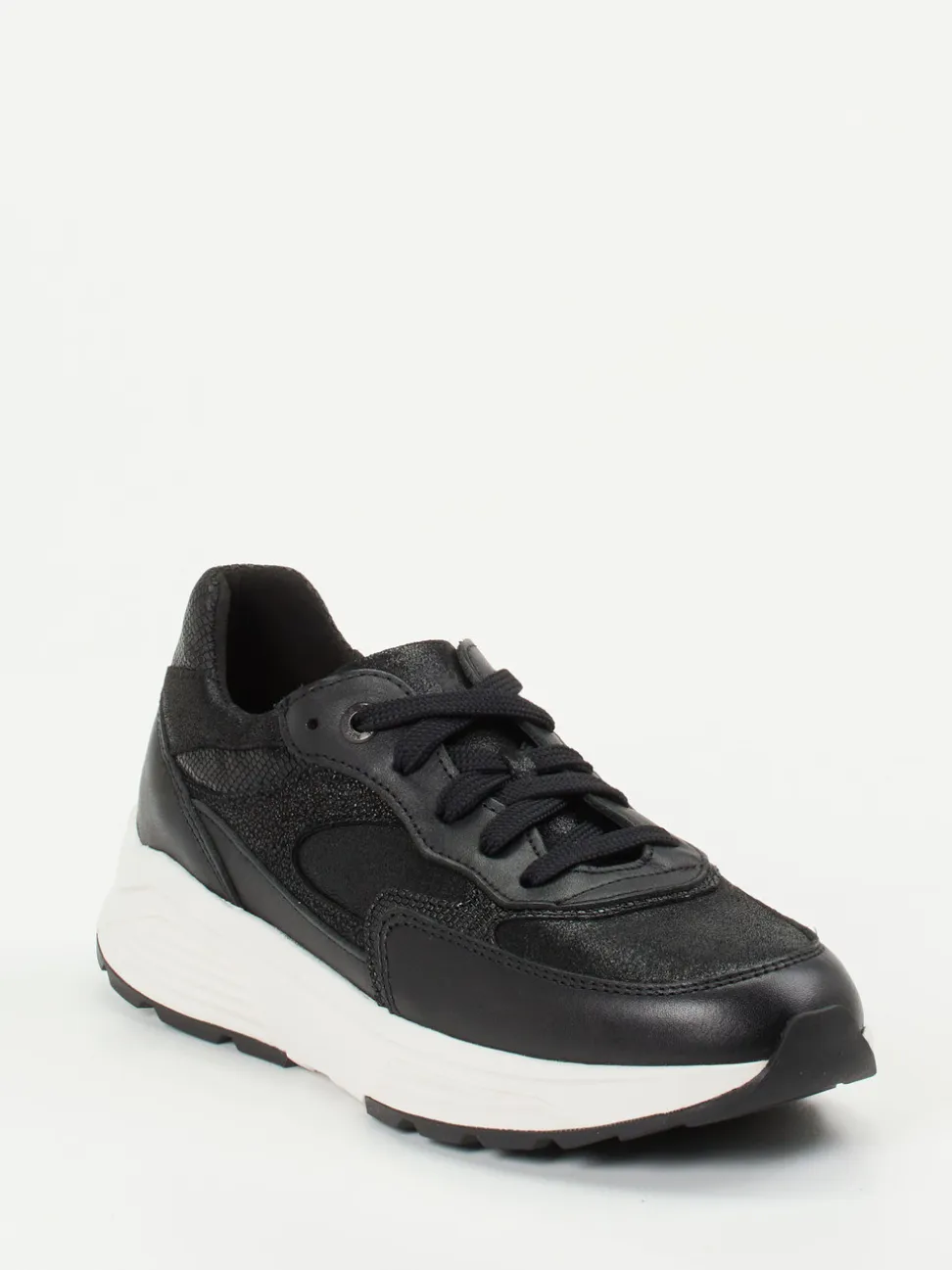 Xsensible – Chunky Sneaker aus Kalbleder schwarz