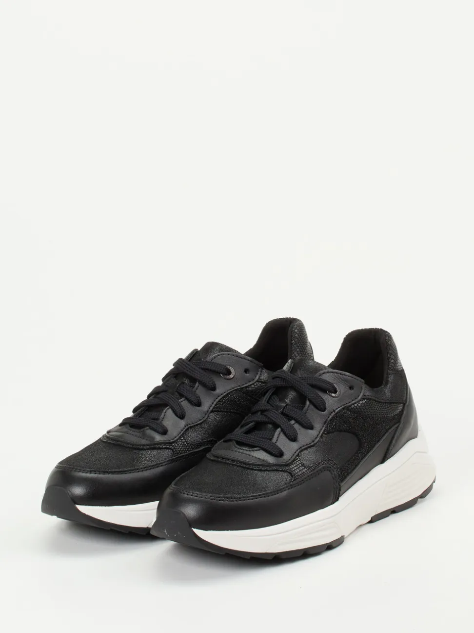 Xsensible – Chunky Sneaker aus Kalbleder schwarz