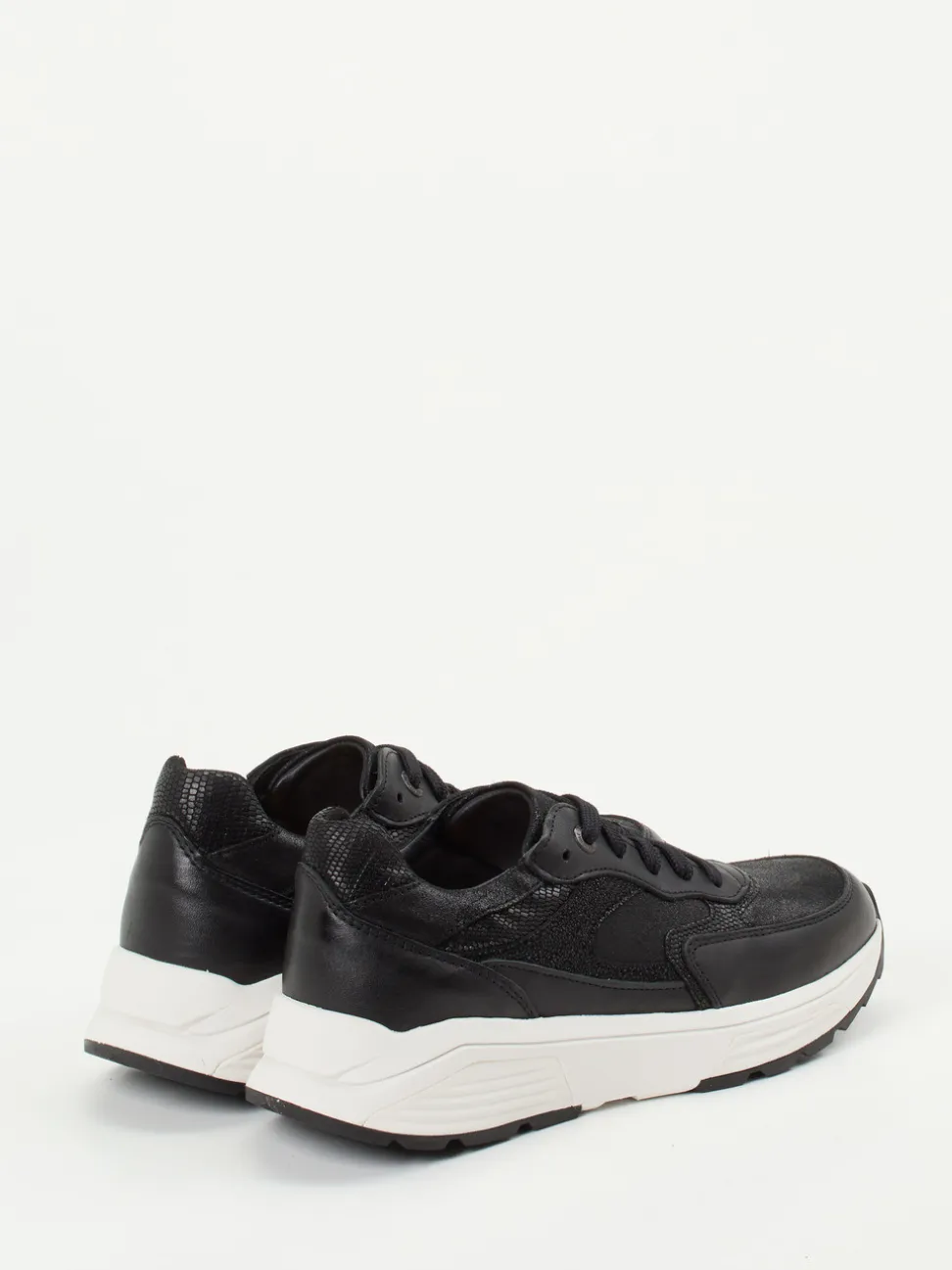 Xsensible – Chunky Sneaker aus Kalbleder schwarz